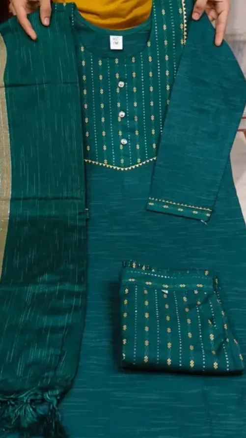 Bottle Green Churidar